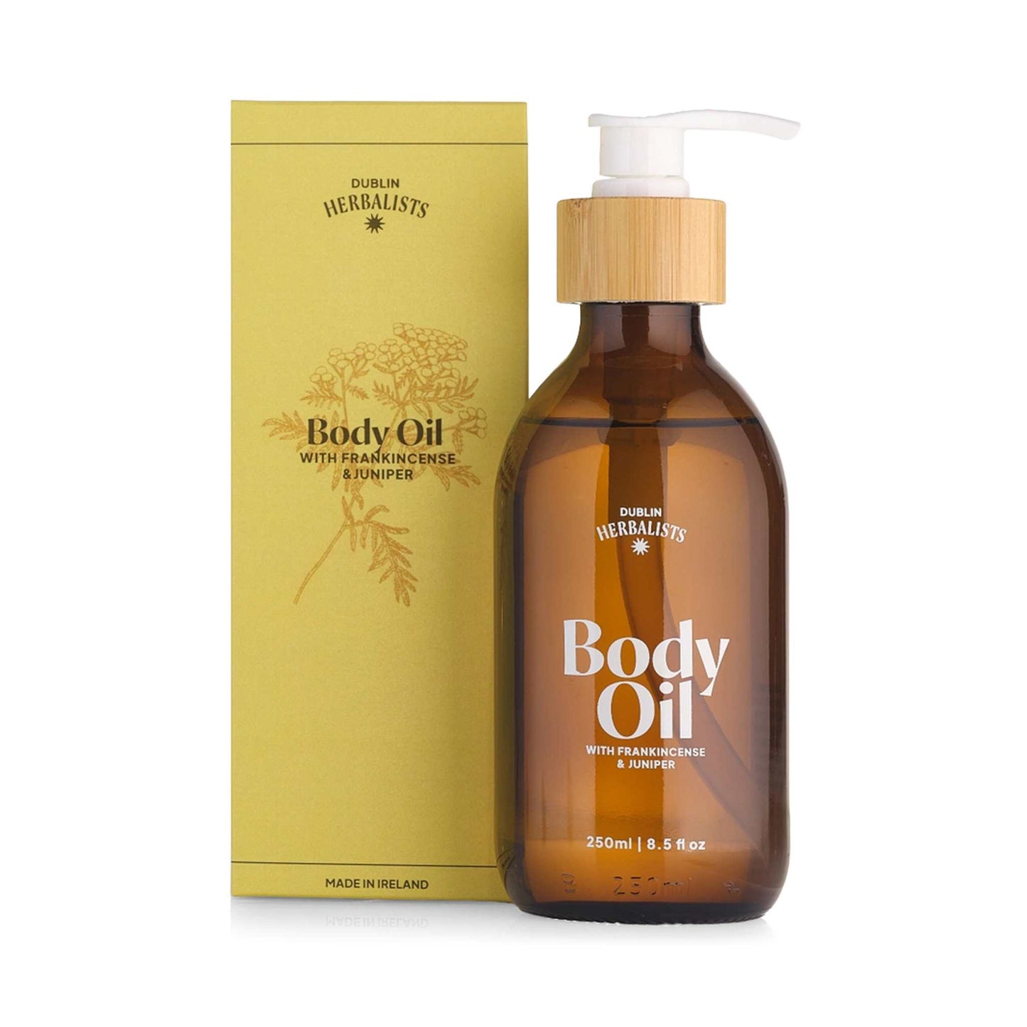 Dublin Herbalists bath & body Vegan Body Oil - Frankincense & Juniper - 250 ml - Dublin Herbalists