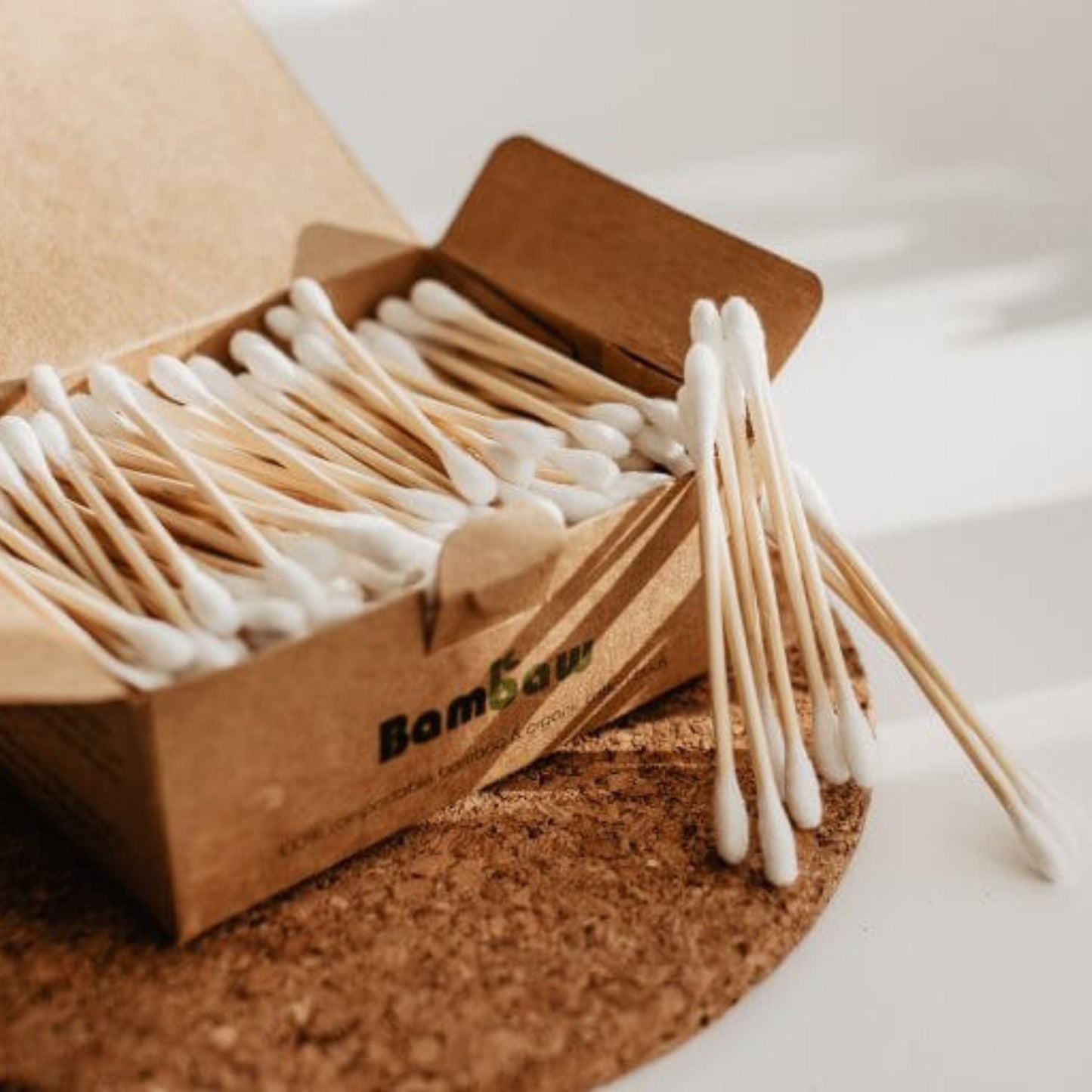 Bambaw Bathroom Bambaw – Bamboo Cotton Buds – Compostable & Plastic-Free – 400 Pack