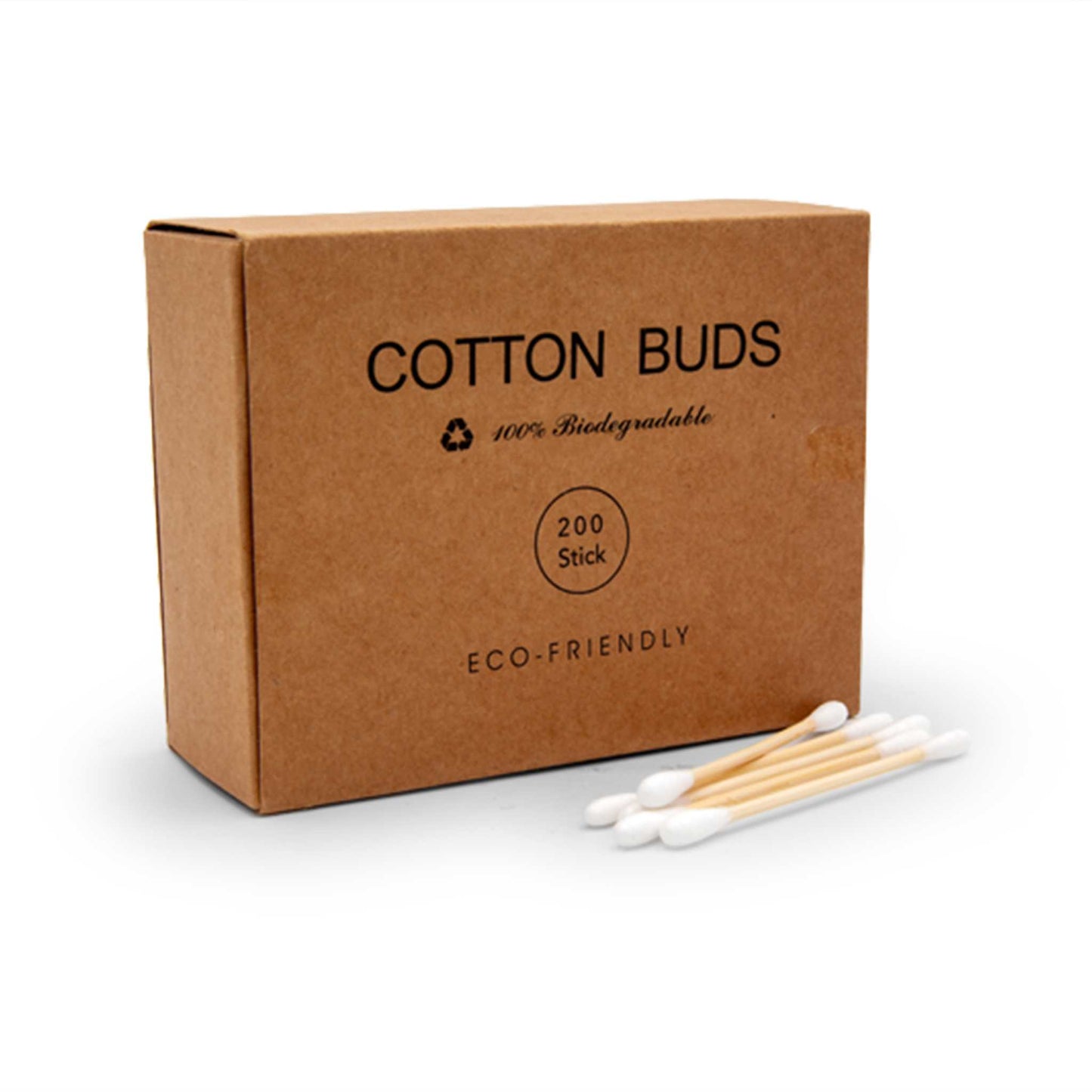 Pepperlane Bathroom Bamboo Cotton Buds (200pcs)