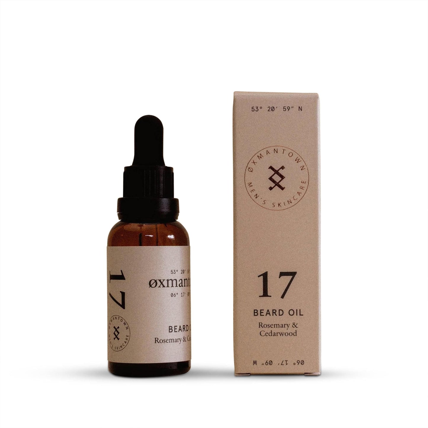 Oxmantown Beard Oil No.17 Beard Oil - Rosemary & Cedarwood - 30ml - Oxmantown Skincare