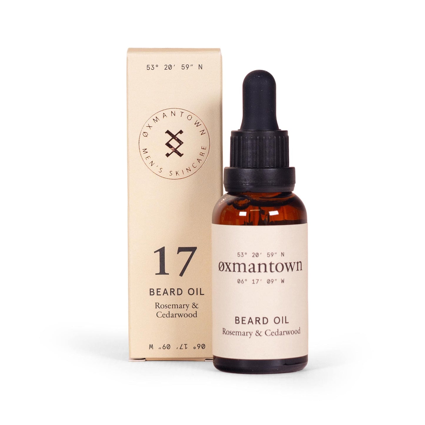 Oxmantown Beard Oil No.17 Beard Oil - Rosemary & Cedarwood - 30ml - Oxmantown Skincare