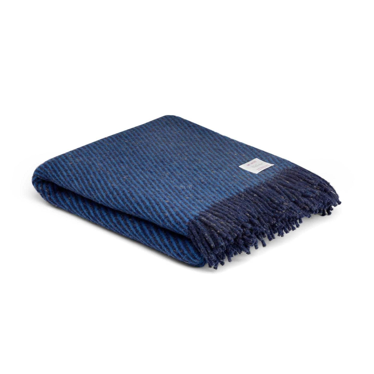 McNutt Blanket 100% Pure Wool Throw - Home Collection - Blue Ashes - McNutts of Donegal