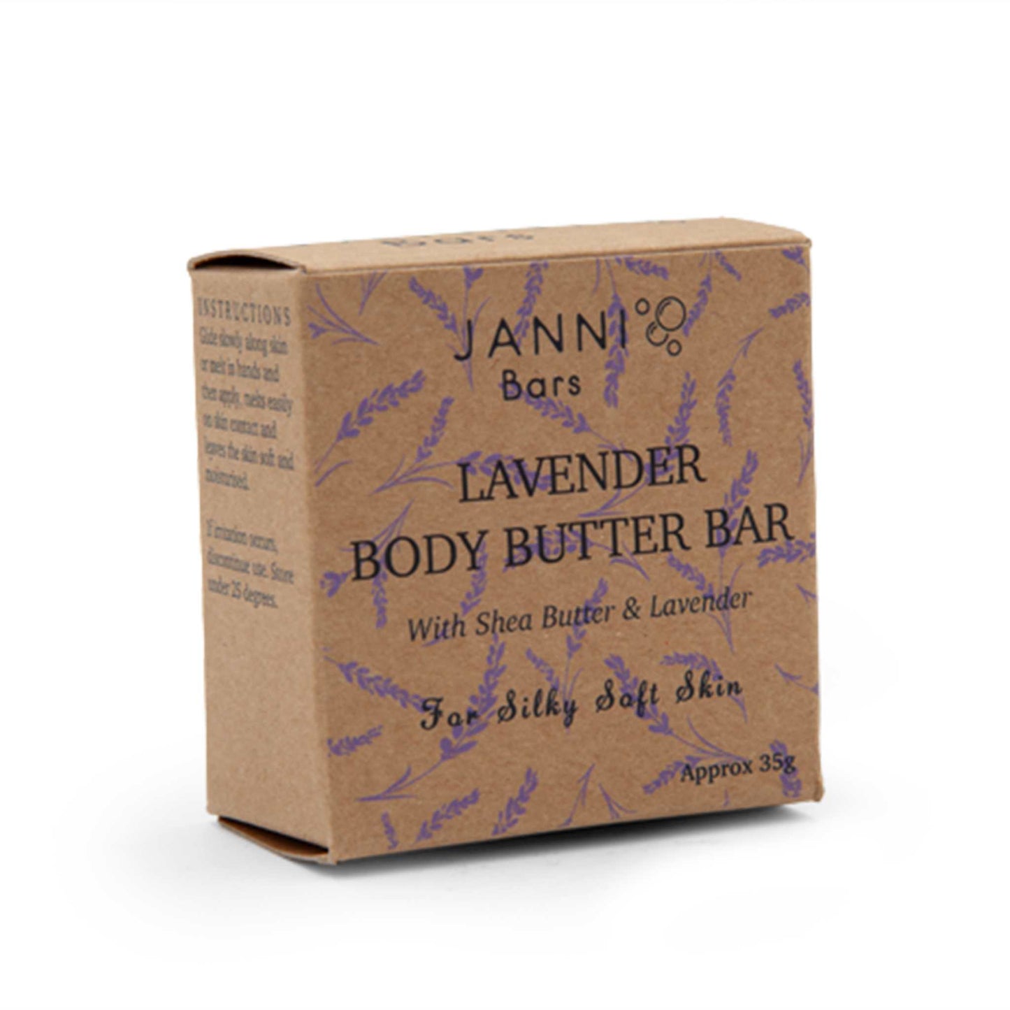 Janni Bars Body Janni Bars Solid Body Butter Moisturizing Bar - Lavender