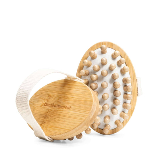 Bamboovement Bodycare Anti Cellulite Massage Brush (Bamboo) - Natural & Vegan - Bamboovement