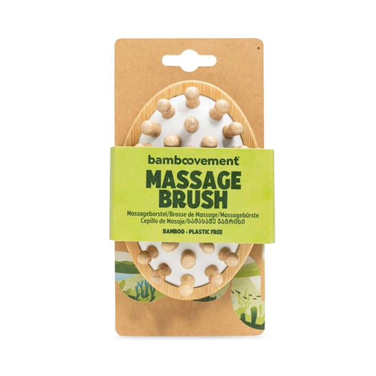Bamboovement Bodycare Anti Cellulite Massage Brush (Bamboo) - Natural & Vegan - Bamboovement