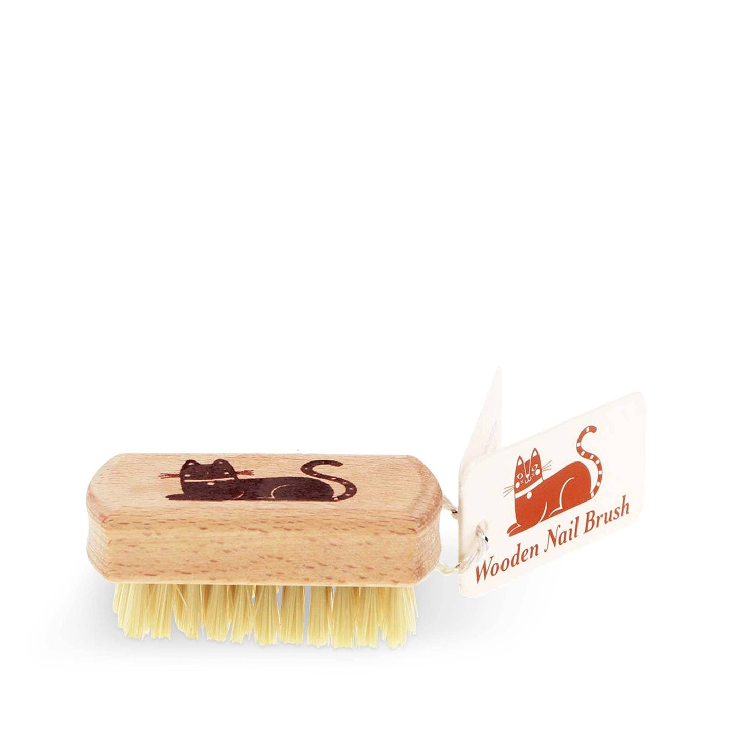 Rex Brushes Rex Mini Wooden Nail Brush - Beech Wood Handle - Soft Bristles - Animal Design - Set of 3