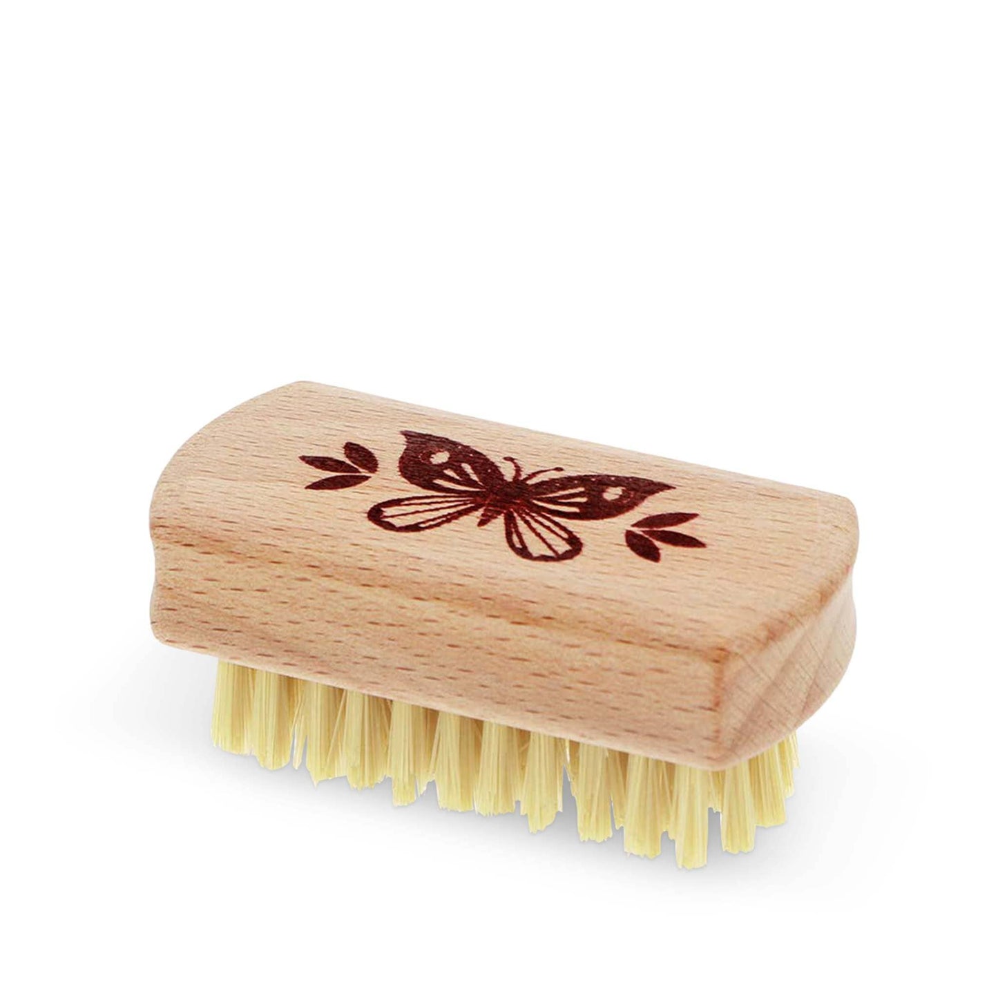 Rex Brushes Rex Mini Wooden Nail Brush - Beech Wood Handle - Soft Bristles - Animal Design - Set of 3