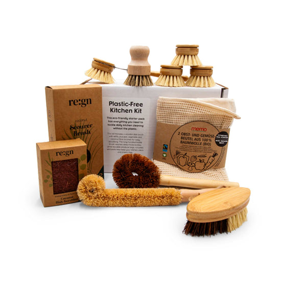 Pepperlane Brushes Wooden Brushes Kitchen Starter Pack RRP 35