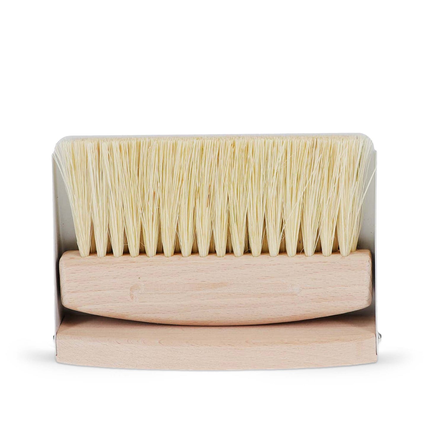 Rex Brushes Wooden Table Brush and Pan Set - Plant-Based Bristles - Magnetic Storage - Pistachio Green / Soft Grey - 2-Piece