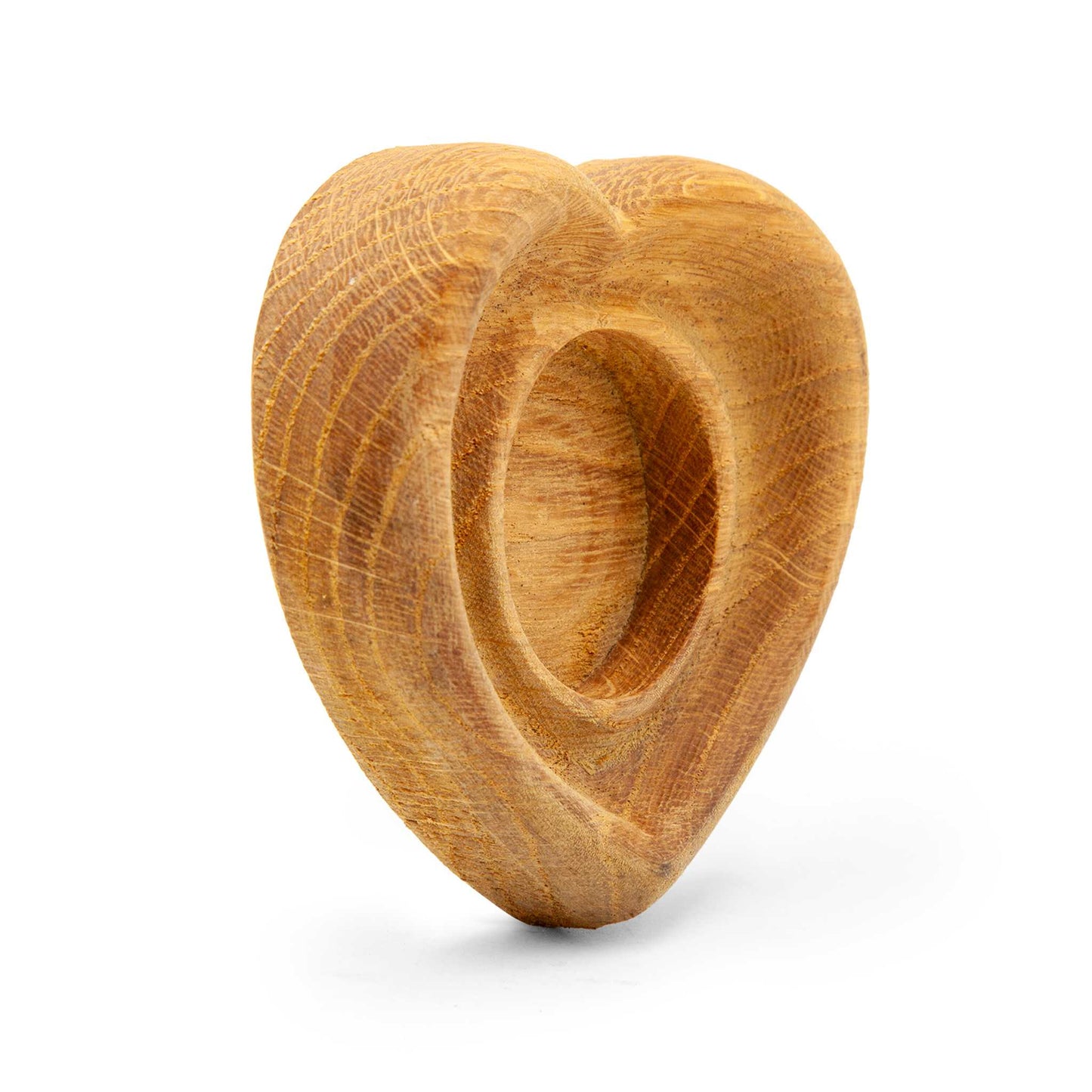 Faerly Candle Holder Oak Tealight Holder - Heart