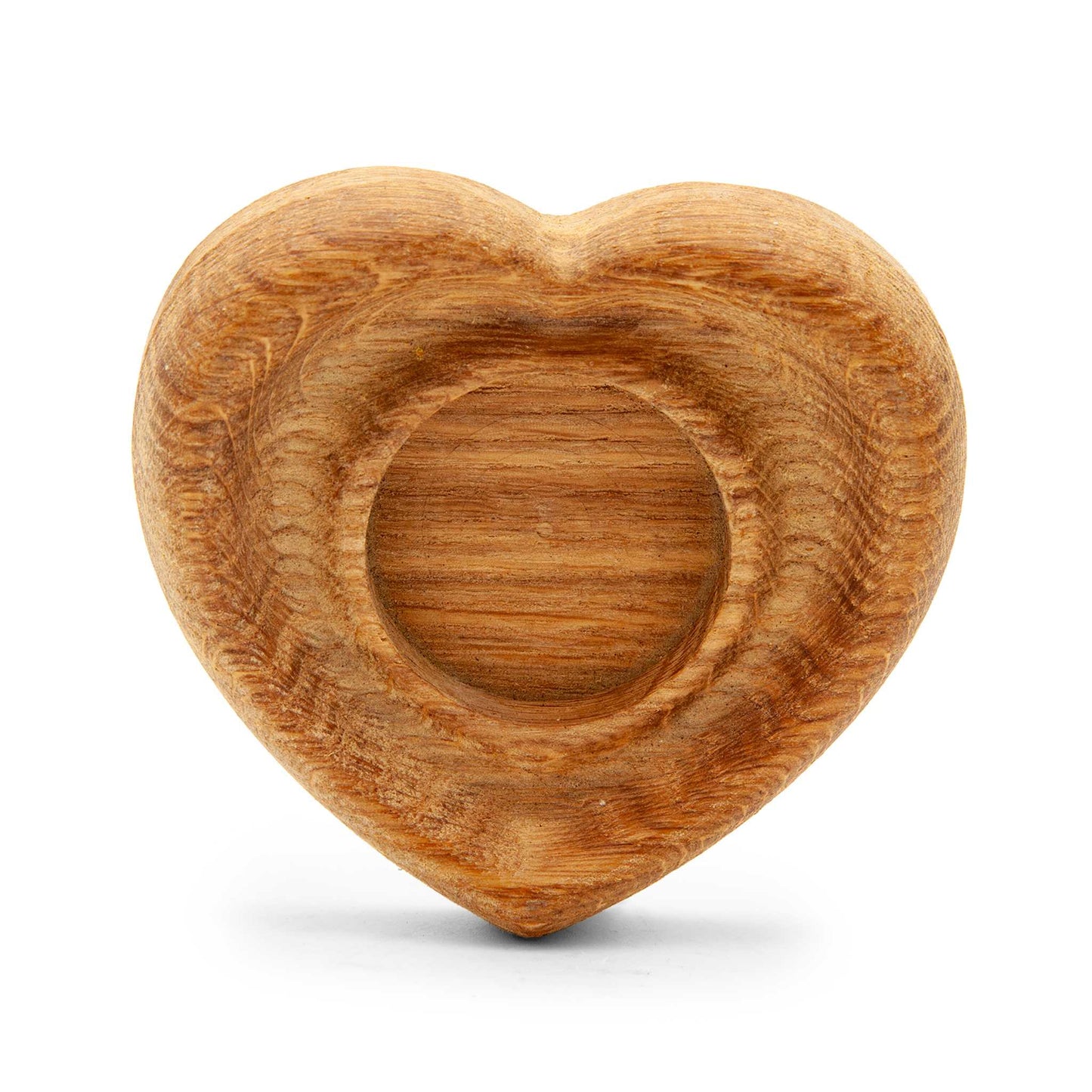 Faerly Candle Holder Oak Tealight Holder - Heart