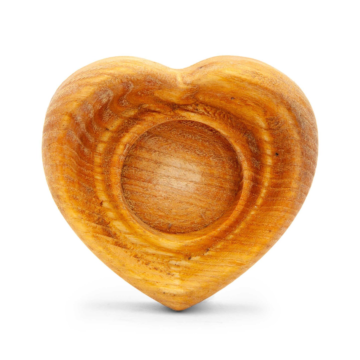 Faerly Candle Holder Oak Tealight Holder - Heart