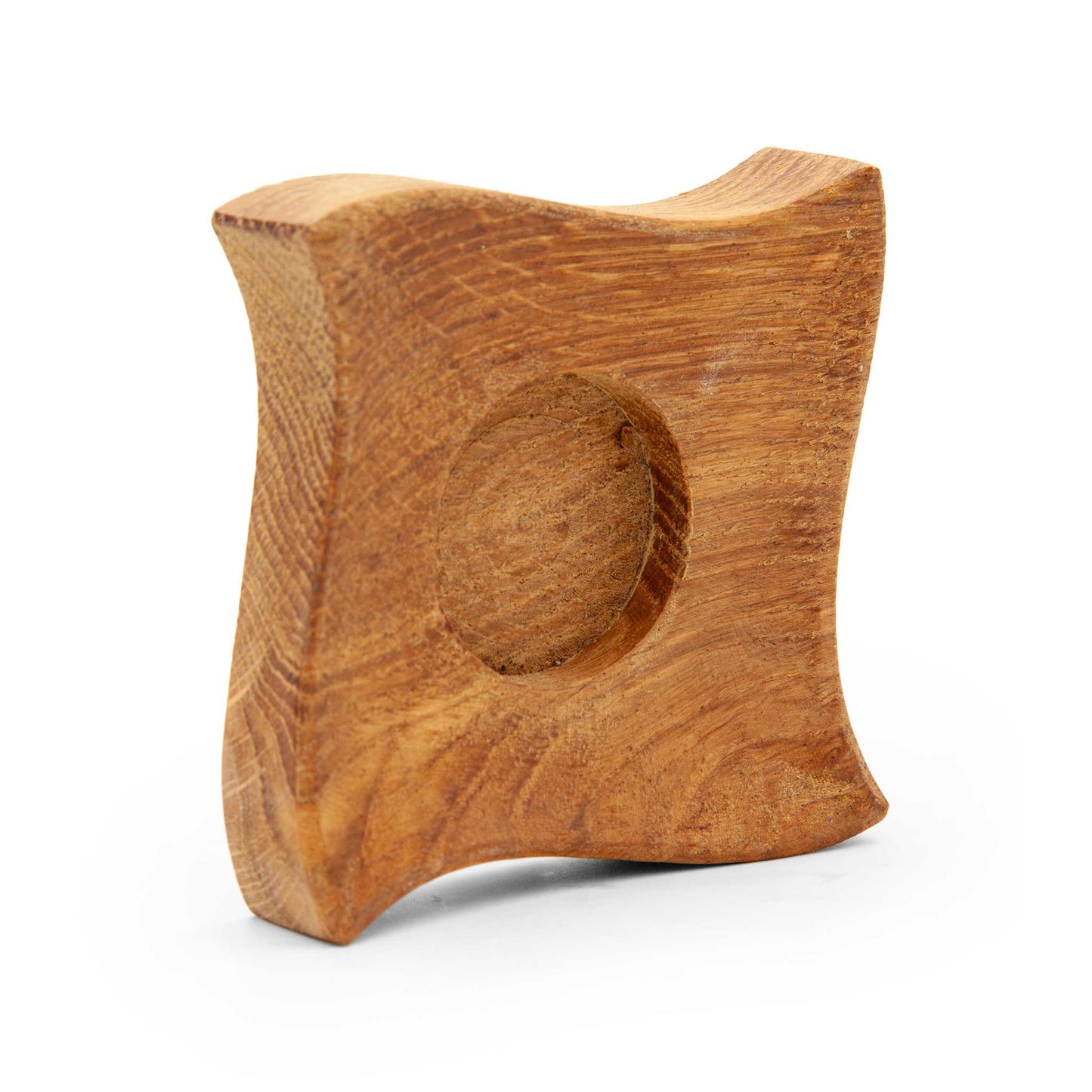 Faerly Candle Holder Oak Tealight Holder - Scalloped