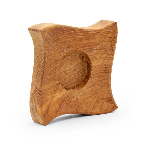 Faerly Candle Holder Oak Tealight Holder - Scalloped