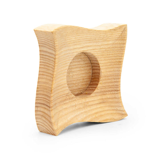 Faerly Candle Holder Oak Tealight Holder - Scalloped