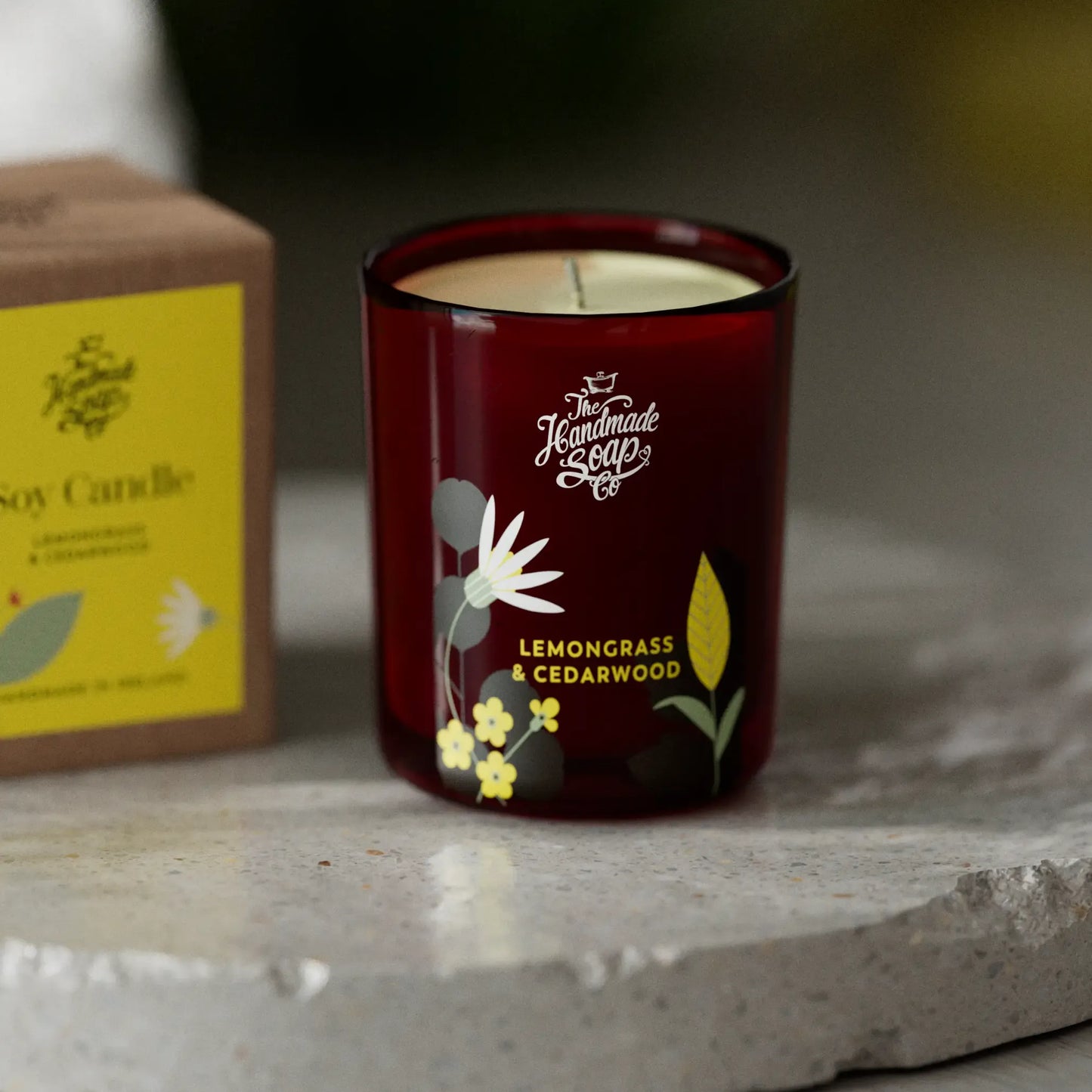 The Handmade Soap Company Candles Candle (Large) - Lemongrass & Cedarwood, 210g - The Handmade Soap Company