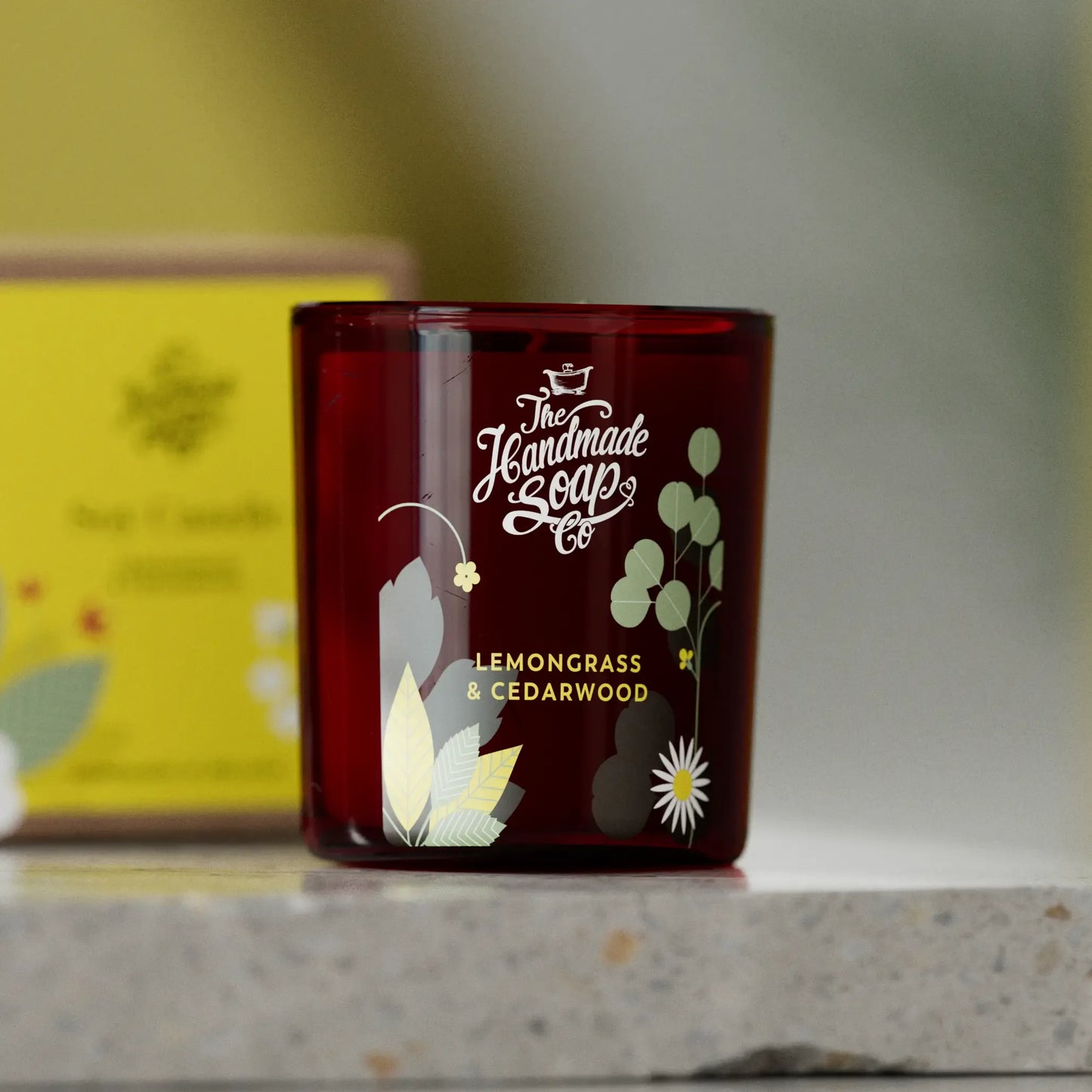 The Handmade Soap Company Candles Candle (Large) - Lemongrass & Cedarwood, 210g - The Handmade Soap Company