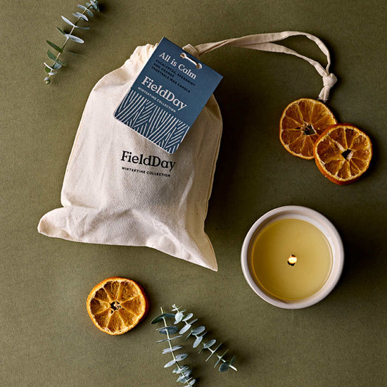 FieldDay Candles FieldDay Large Winter Candle - All is Calm - Eucalyptus, Spearmint and Orange - 190g