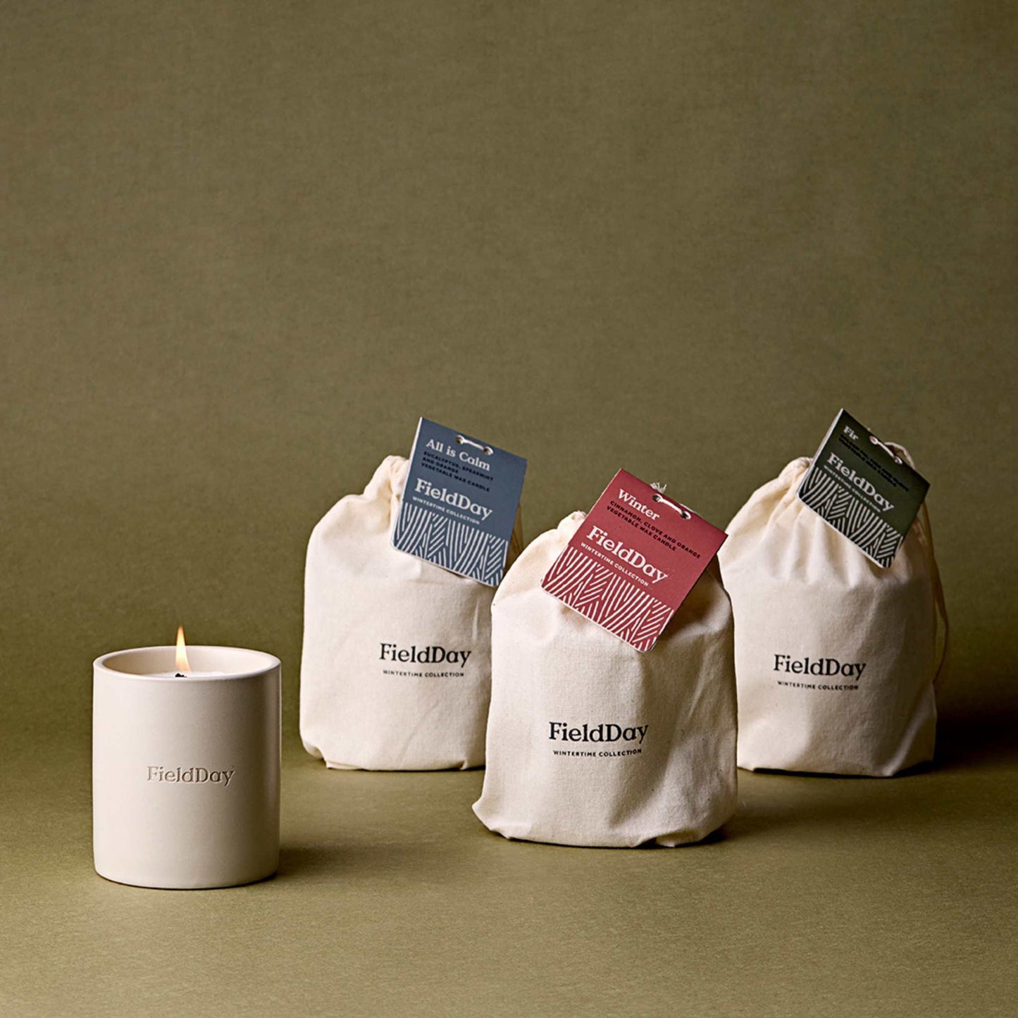 FieldDay Candles FieldDay Large Winter Fir Candle - Balsam Fir, Pine & Clove - 190g