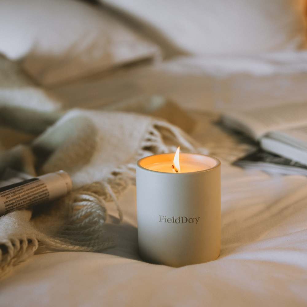 FieldDay Candles FieldDay Plant-Based Stoneware Candle 230g/40hrs - Linen (Flax, Lavender & Rosemary)