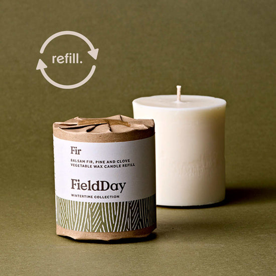 FieldDay Candles Fir Candle Refill - Balsam Fir, Pine & Clove - 210g/30 hours - FieldDay