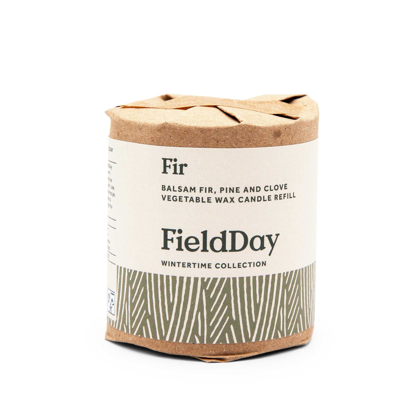 FieldDay Candles Fir Candle Refill - Balsam Fir, Pine & Clove - 210g/30 hours - FieldDay