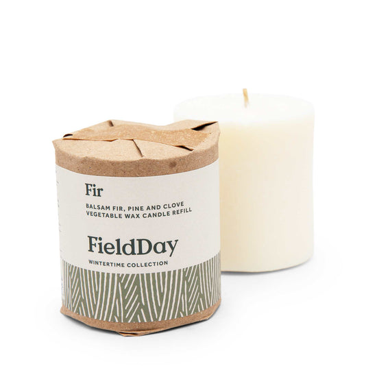 FieldDay Candles Fir Candle Refill - Balsam Fir, Pine & Clove - 210g/30 hours - FieldDay