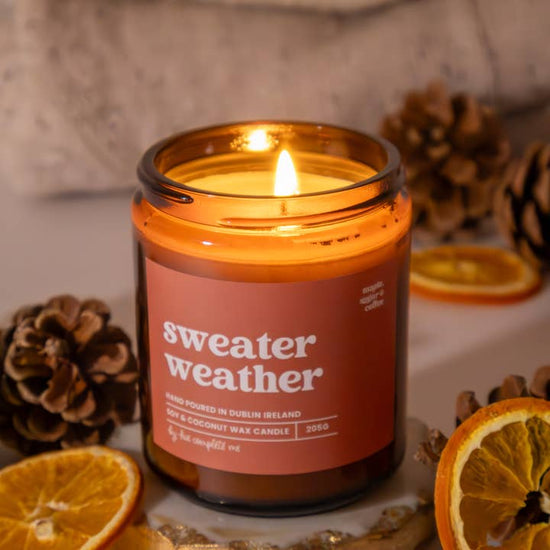 Hue Complete Me Candles Hue Complete Me – Sweater Weather Candle – Soy & Coconut Wax, Hand-Poured in Dublin – 40 hours
