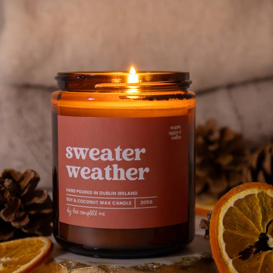 Hue Complete Me Candles Hue Complete Me – Sweater Weather Candle – Soy & Coconut Wax, Hand-Poured in Dublin – 40 hours