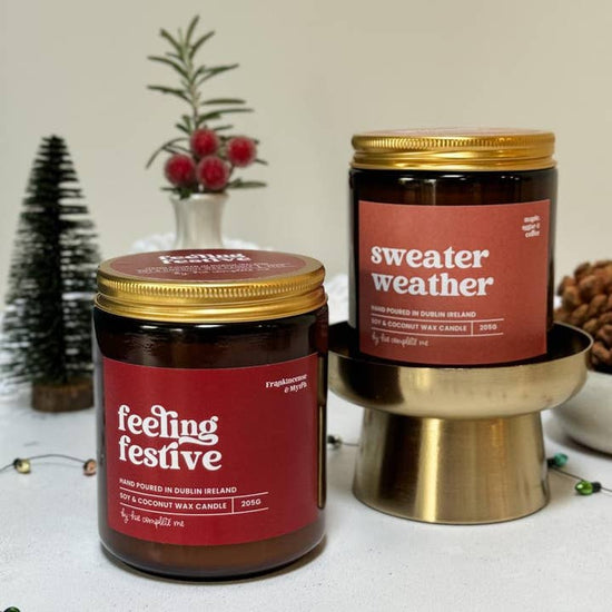 Hue Complete Me Candles Hue Complete Me – Sweater Weather Candle – Soy & Coconut Wax, Hand-Poured in Dublin – 40 hours