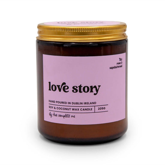 Hue Complete Me Candles Love Story Amber Jar Candle - 205g/45 Hours - Hue Complete Me