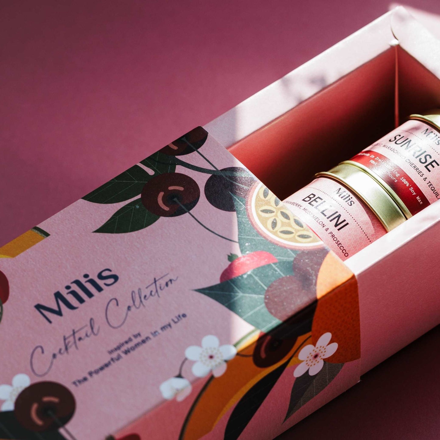 Milis Candles Milis Cocktail Collection - Trio of 20-Hour Candles in Gift Box