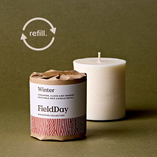 FieldDay Candles Winter Candle Refill – Cinnamon, Clove & Orange – 210g / 30 Hours - FieldDay