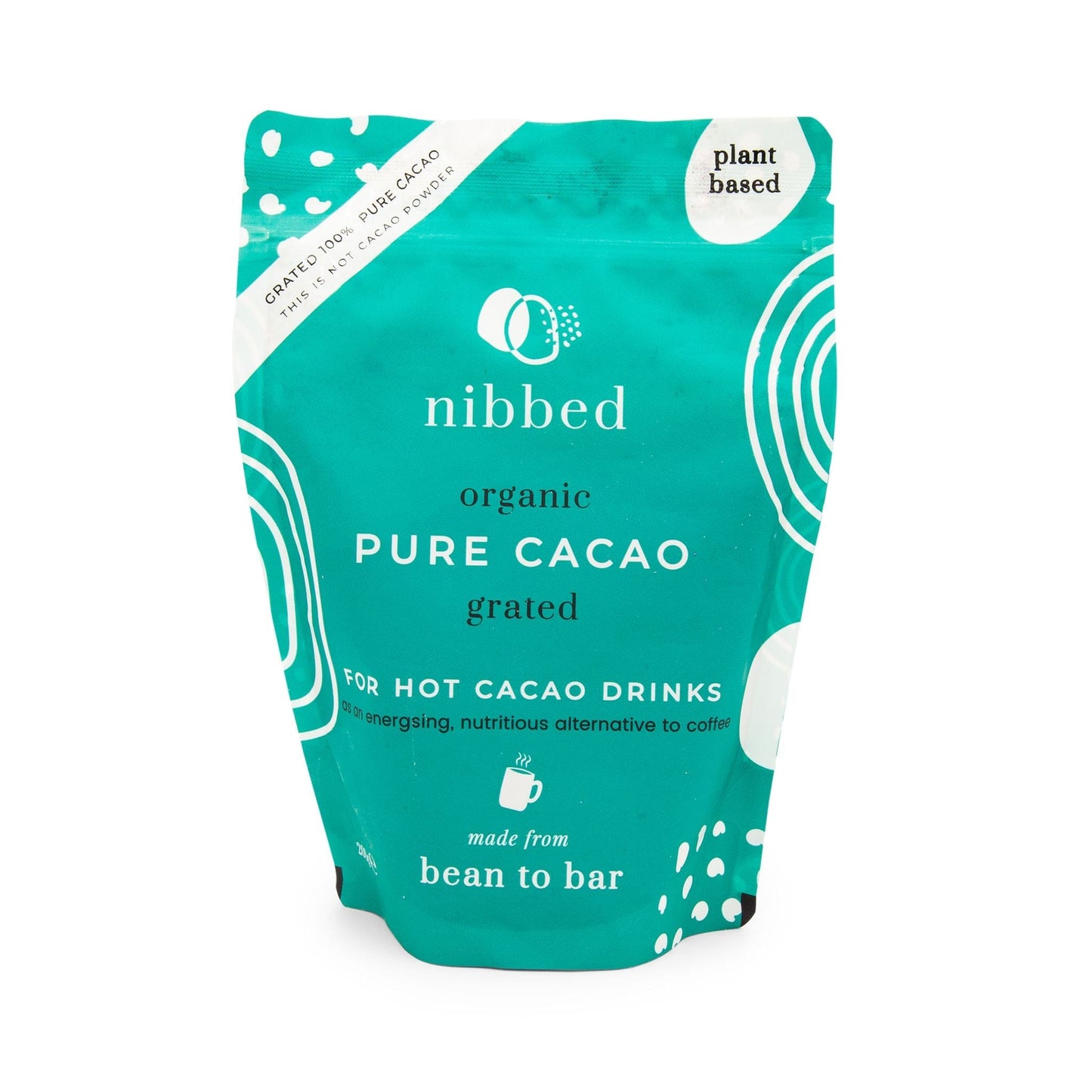 Nibbed Candy & Chocolate Organic 100% Cacao Grated 200g - Nibbed