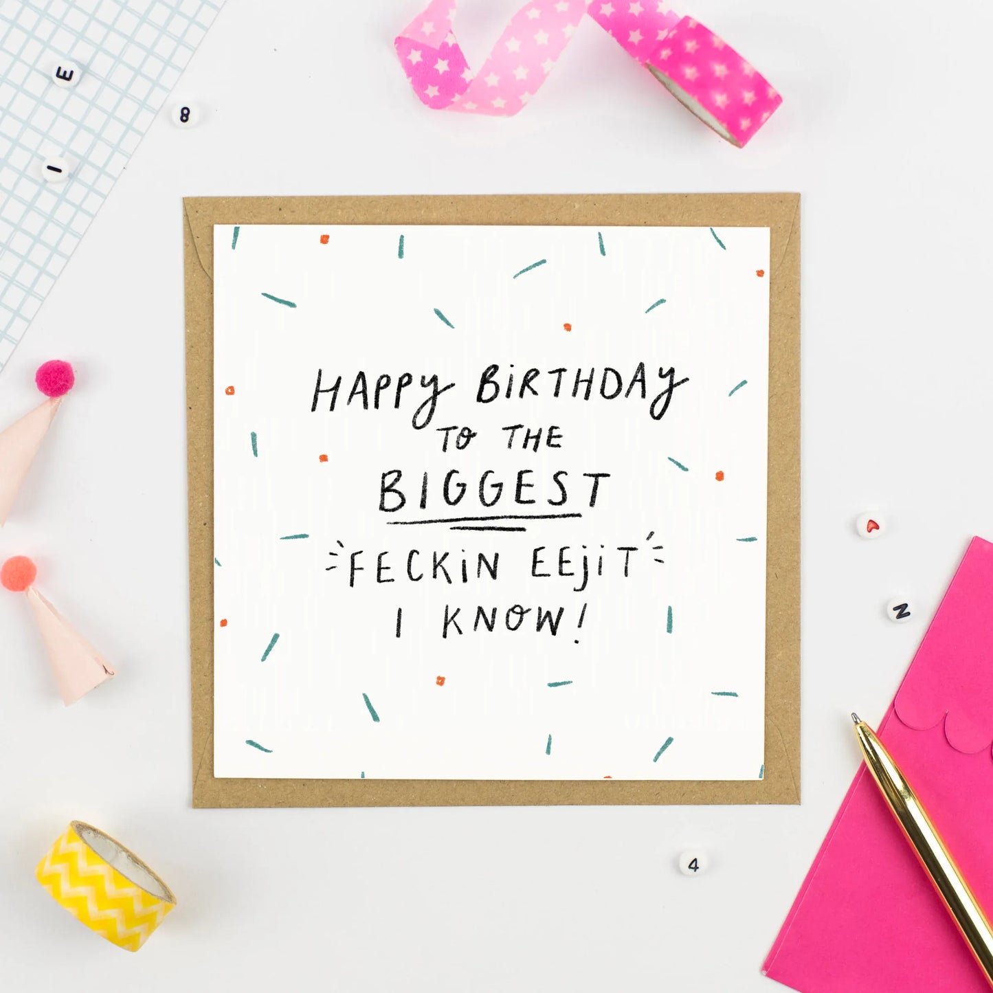 Pickled Pom Pom Cards My Favourite Eejit! - Pickled Pom Pom Cards