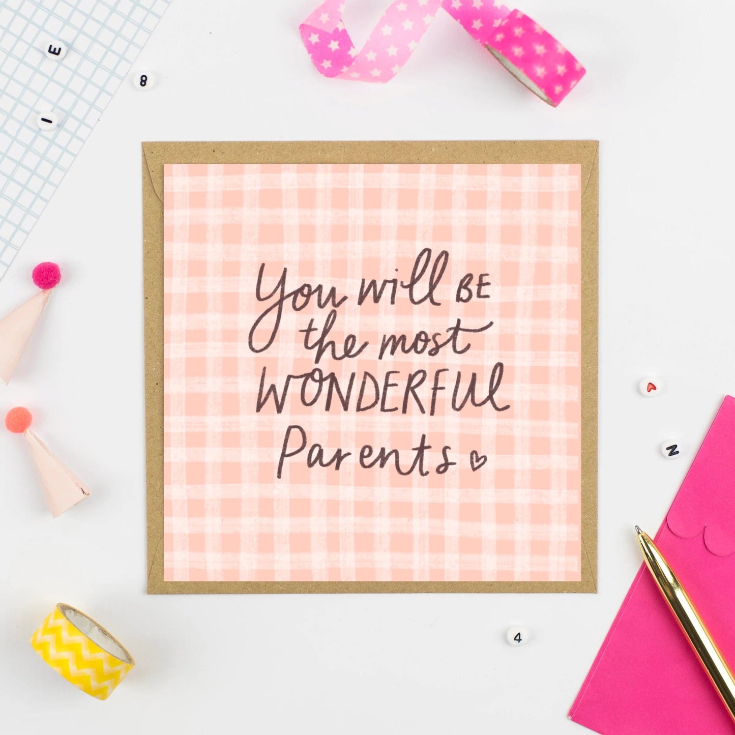 Pickled Pom Pom Cards You Will Be Wonderful Parents - Pickled Pom Pom Cards