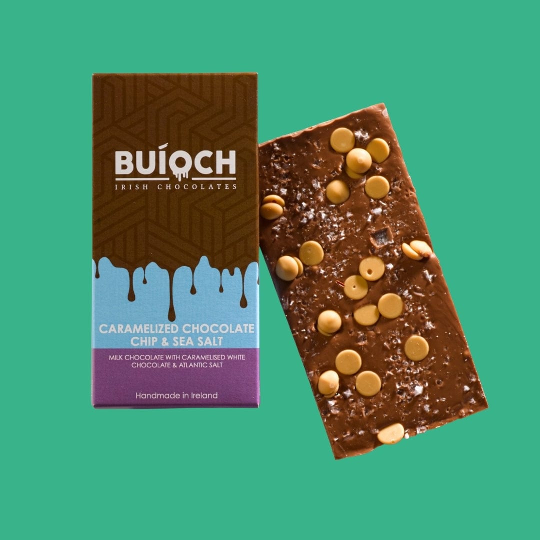 Buíoch Chocolate Buioch - Caramelized Chocolate Chip & Sea Salt Bar 100g
