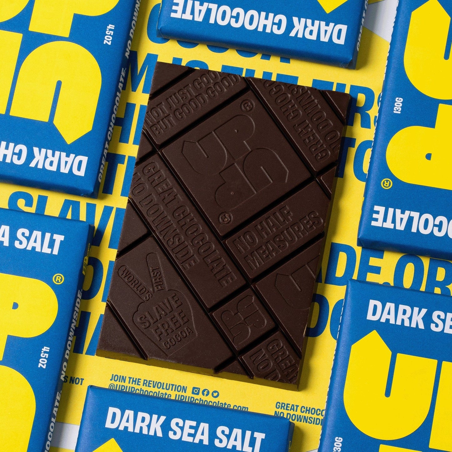 UP-UP Chocolate Chocolate UP-UP Sea Salt Dark Chocolate Bar 120G