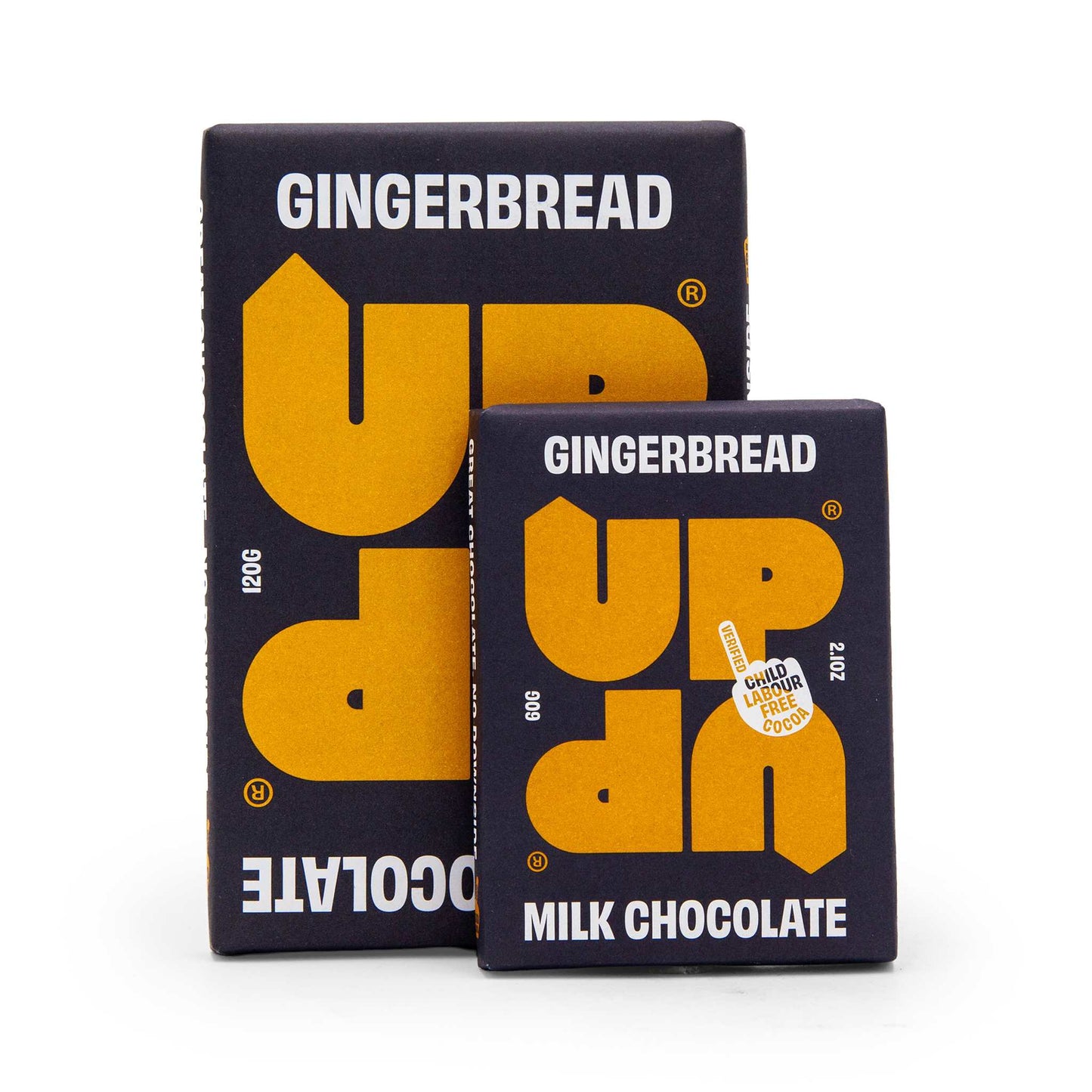 UP-UP Chocolate chocolates & treats Gingerbread Milk Chocolate Bar 60g to 120G - Up-Up Chocolate