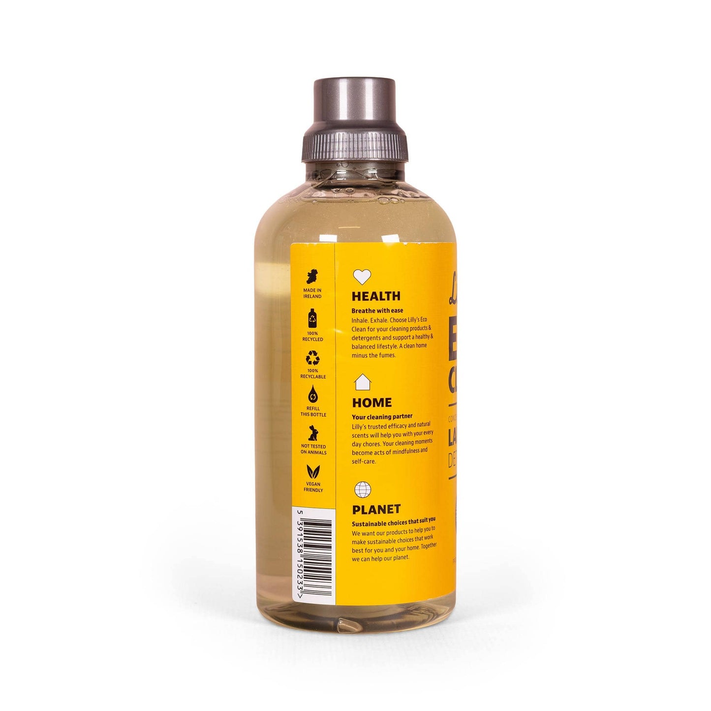 Lilly's Eco Clean Cleaning Detergent Non-bio Laundry Liquid Orange Blossom & Chamomile 1L
