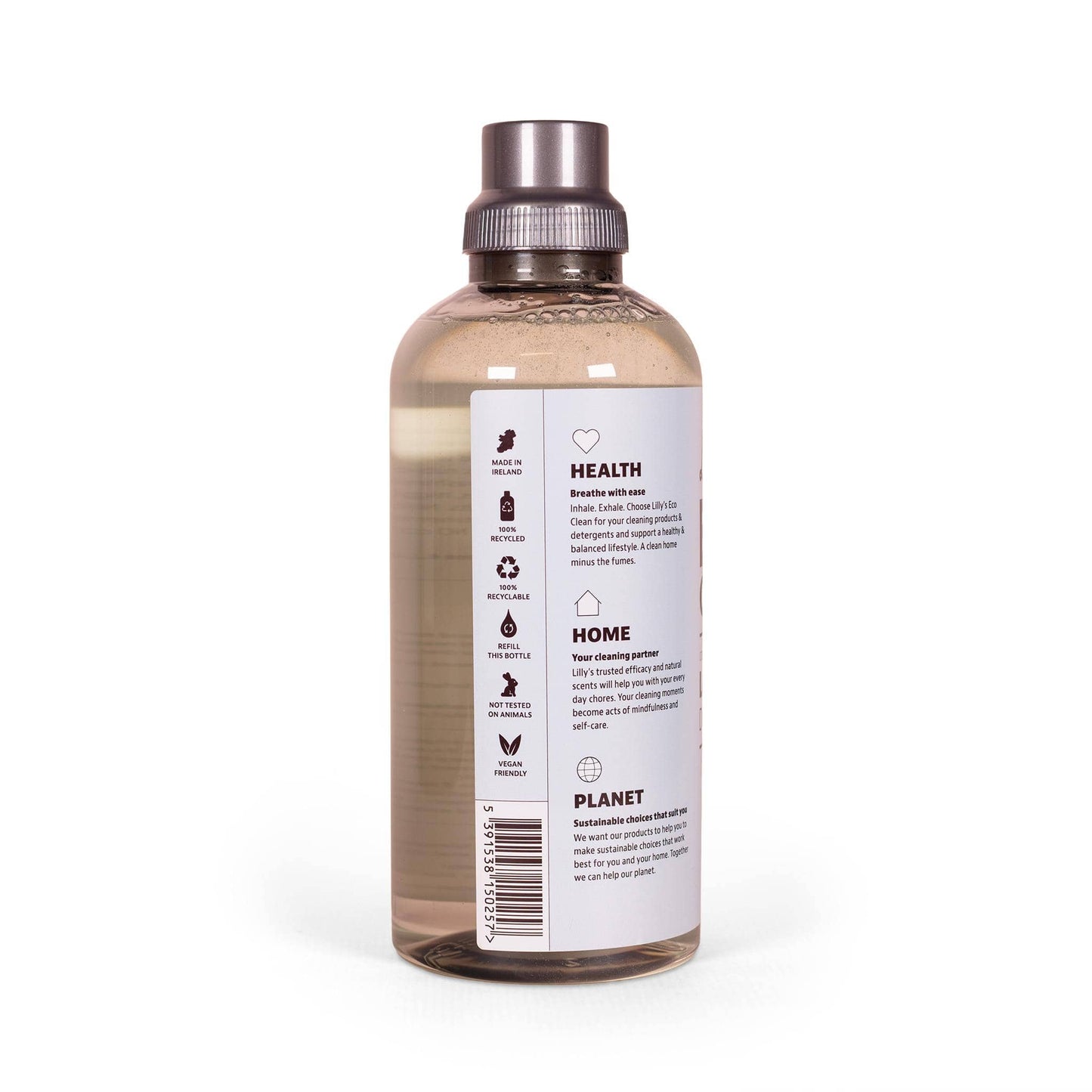 Lilly's Eco Clean Cleaning Detergent Non Bio Laundry Liquid Unscented with Organic Aloe Vera (Org) 1L