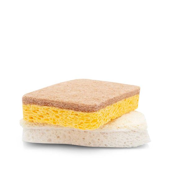 EcoVibe Cloths Natural Compostable Sponge Scourers - Multi Pack - EcoVibe