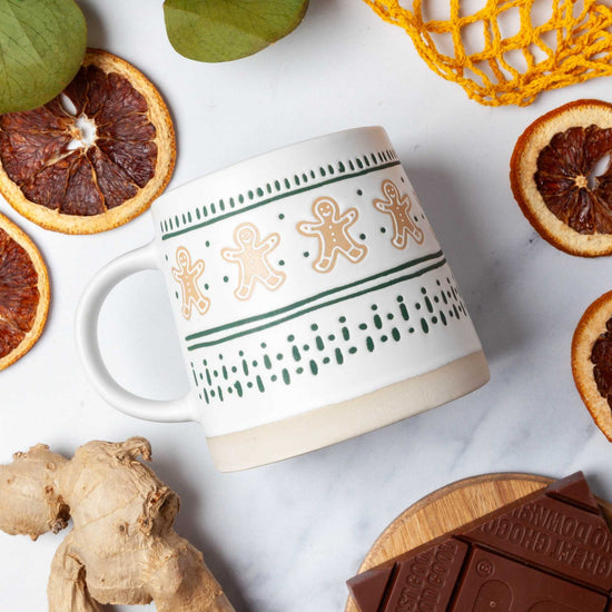 Puckator Coffee Cup Gingerbread Man Stoneware Mug