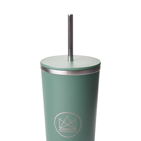 Neon Kactus Coffee Cup Insulated Tumbler with Lid & Straw - 24oz/710ml -  Happy Camper Green- Neon Kactus