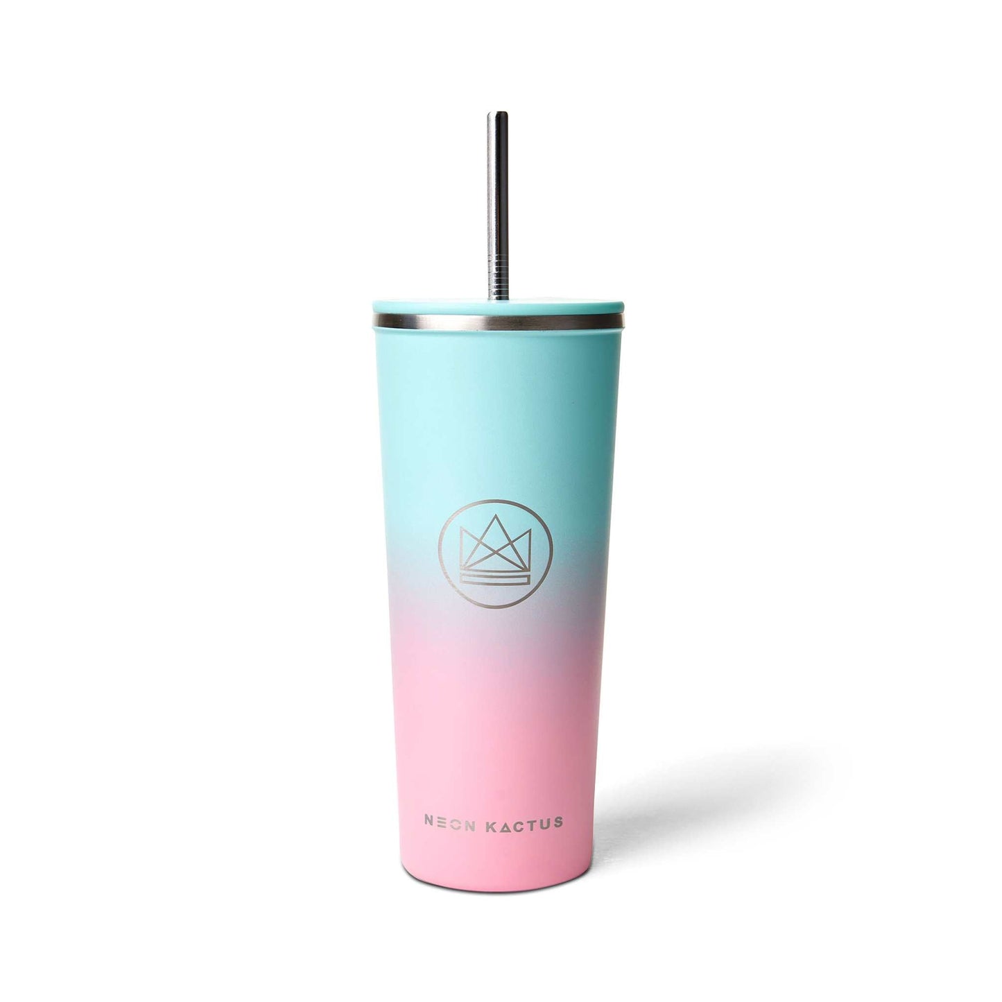 Neon Kactus Coffee Cup Insulated Tumbler with Lid & Straw - 24oz/710ml -  Twist & Shout - Neon Kactus