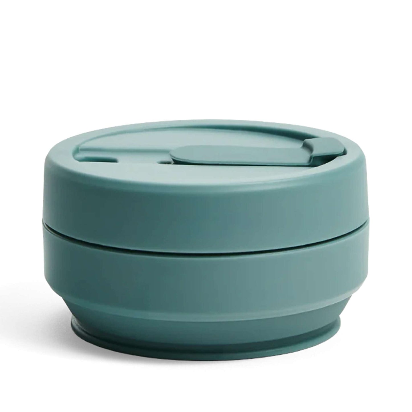 Stojo Coffee Cup Stojo Pocket Cup - Collapsible Silicone Reusable Cup - 355ml/12oz - Eucalyptus