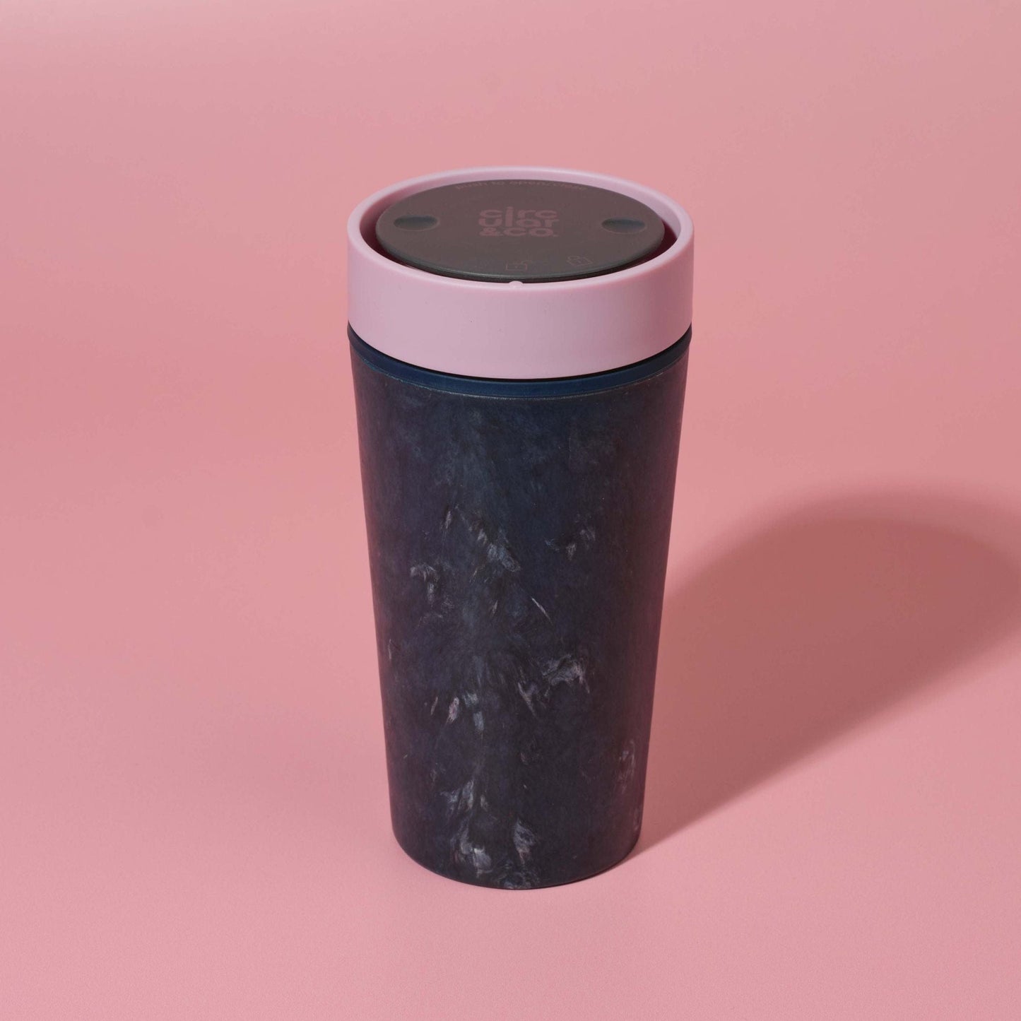 Circular&Co Coffee Cups Dusty Pink Circular&Co. Reusable Cup - Made From Recycled Fabric and Denim - 12oz (340ml)