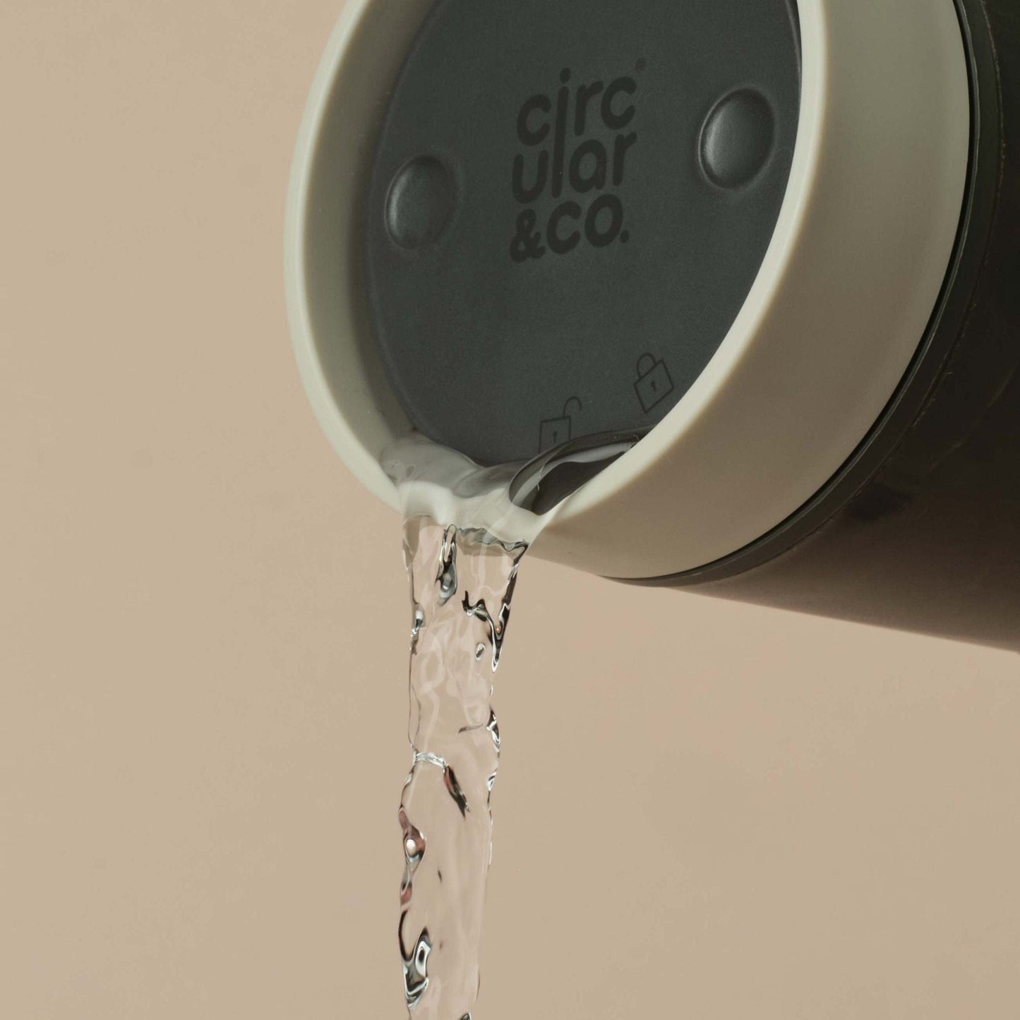 Circular&Co Coffee Cups Ecru Circular&Co. Reusable Cup - Made From Traceable Marine Plastic - 12oz (340ml)