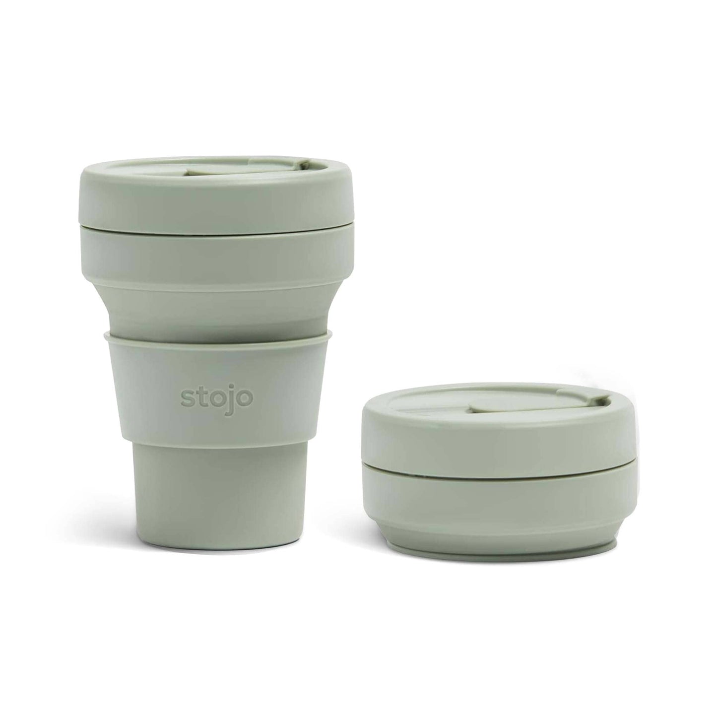 Stojo Coffee Cups Stojo Collapsible & Reusable Travel Mug 12oz/355ml - Sage
