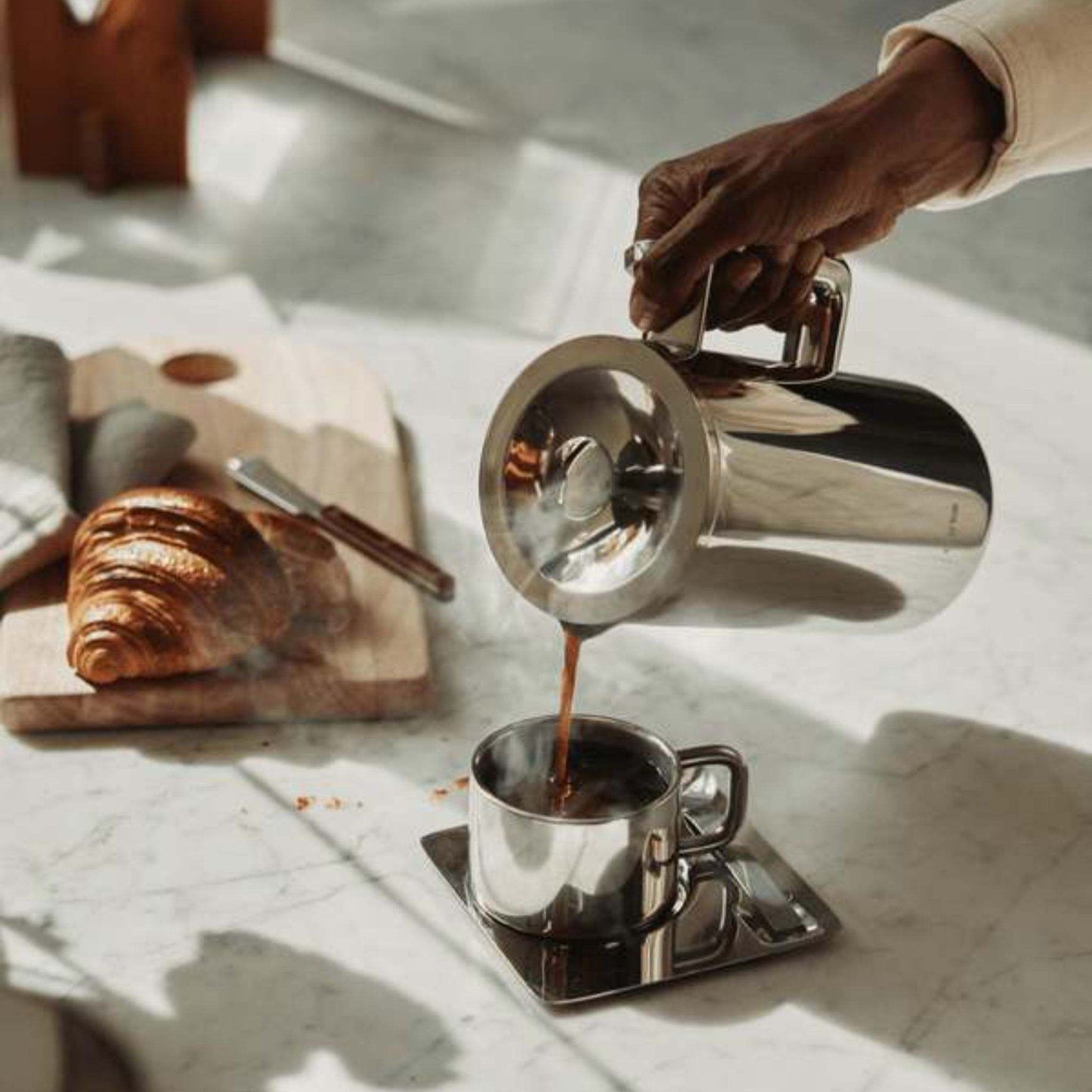 Aarke Coffee Maker Aarke Coffee Press - Stainless Steel - Double-Walled - Reusable Filter - 1 Litre